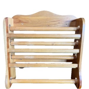 Wooden Wall Mounted Or Counter Sitting Wax Foil Paper Towel Holder 15Wx15Hx4.5D