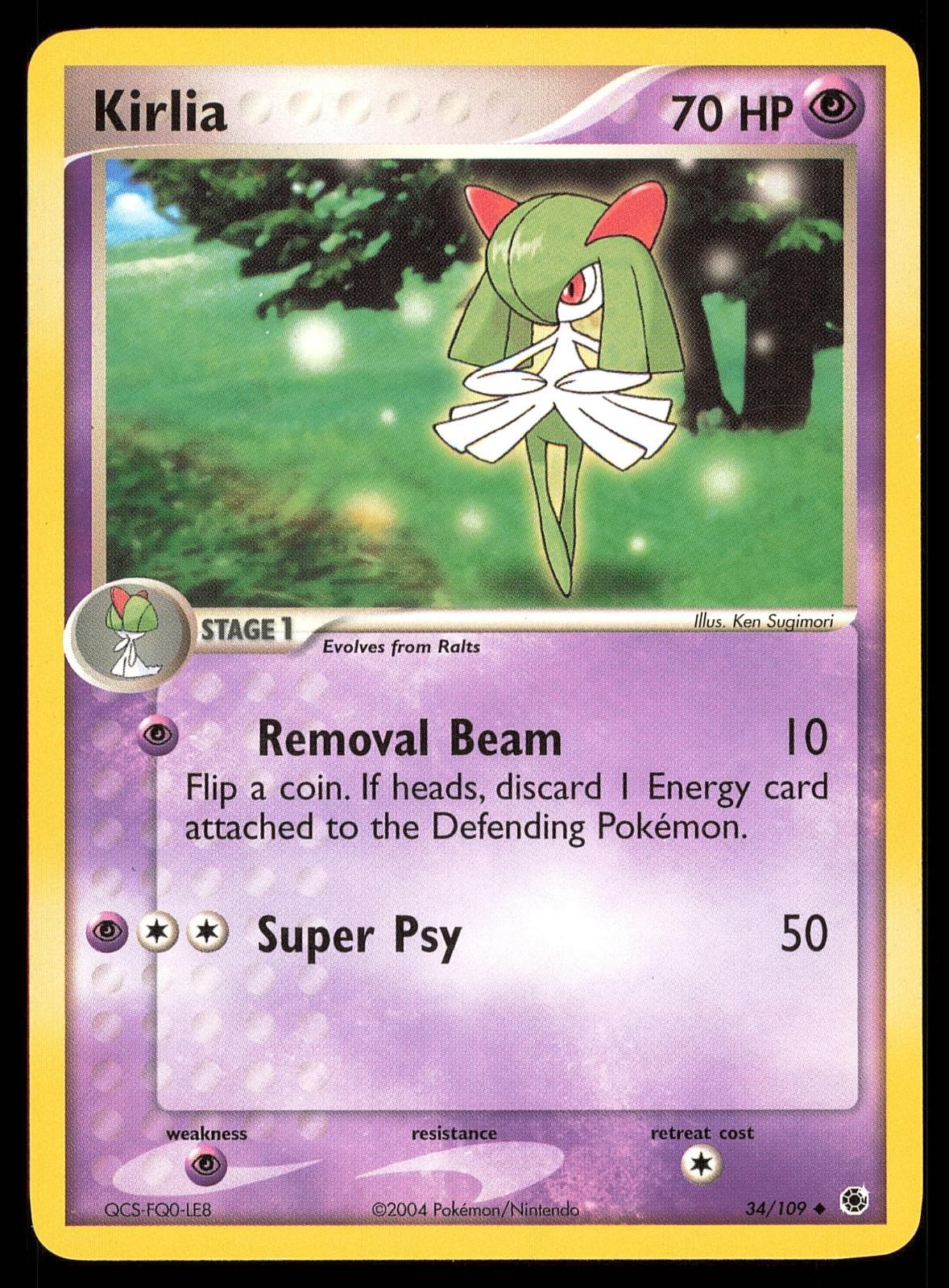 Kirlia 34/109 | MP | Ruby & Sapphire | Pokemon TCG - 2003