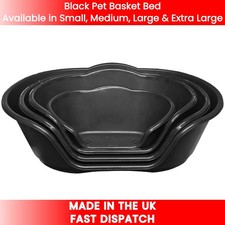 Pet Basket Heavy Duty Plastic Dog Puppy Large Beds Washable Basket