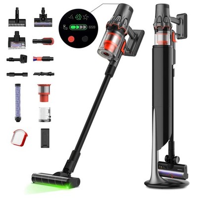 Deerma Vacuum Cleaners for Home-Dem-T50station-US - Black/Red