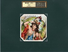EX RARE Old Original WINONA Cigar Label - BEAUTIFUL  FIRST AMERICAN PRINCESS
