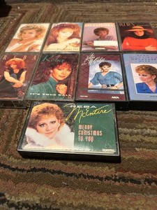REBA McENTIRE: 9 CASSETTES COUNTRY GOOD/GOOD SOUND QUALITY/PRE-OWNED