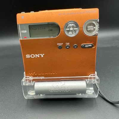 SONY MZ-N910 NET MD WALKMAN Orange Fully Tested Working | eBay