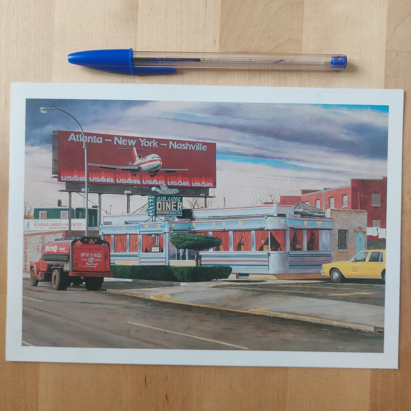 John Baeder Invito Mostra Paintings Watercolors 1988 Modernism San Francisco