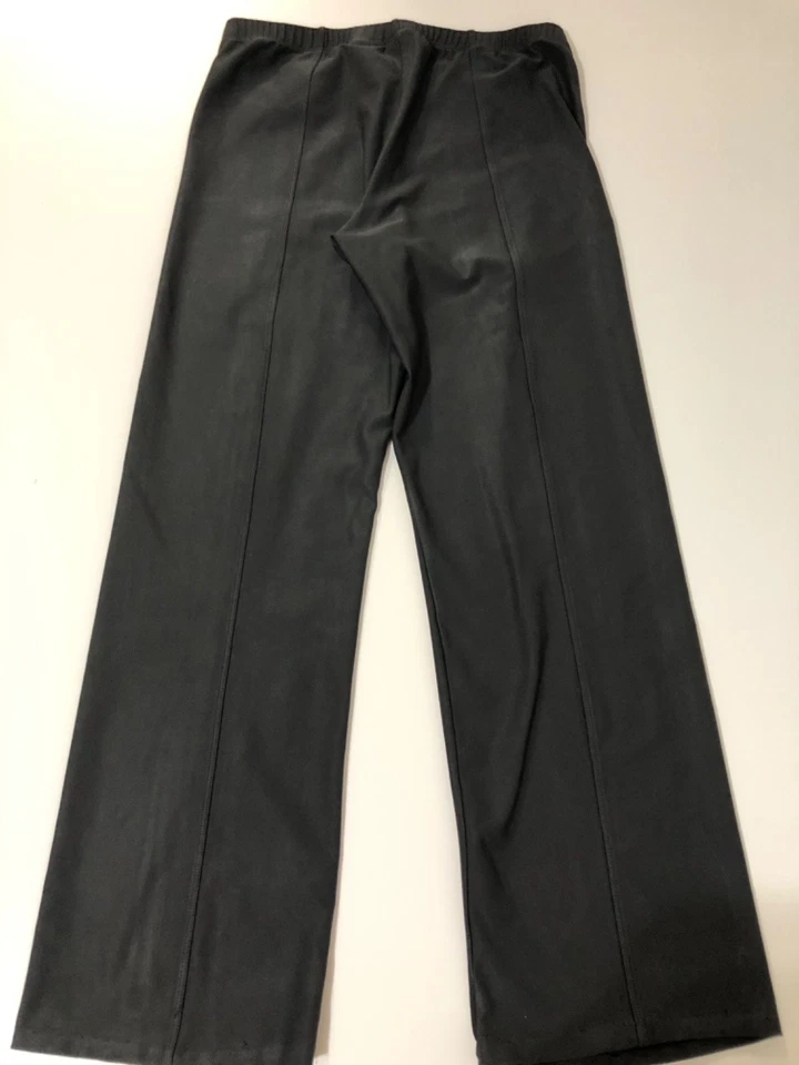 Pantalones Nike Dri-Fit Gris Oscuro Pierna Ancha Activos Yoga Salón Talla M (8-10) Atletismo Foto 2 de 4