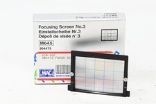 Mamiya Focusing Screen for M645 No.3 Checker Type Grid Mat #B63)