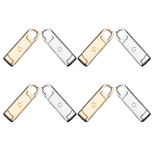 8 Pcs Zipper Set Decorative Replacement Zippers Pull Replaceable Pulls