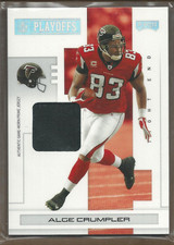 2007 Playoff NFL Playoffs Materials Silver Prime #5 Alge Crumpler Jersey /15 FB
