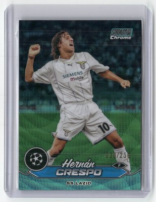Hernan Crespo 2024 Topps Stadium Club Chrome UEFA Green Wave Refractor /250 #94