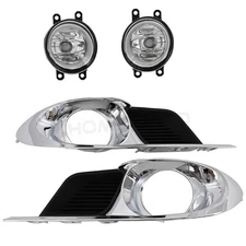1 Set Front Fog Light Lamp + Light Cover Grille For Toyota Avalon 2011-2012