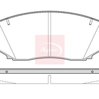 Mitsubishi Outlander Iii 2010 BremsbeläGe Vorne (R90) PAD2379