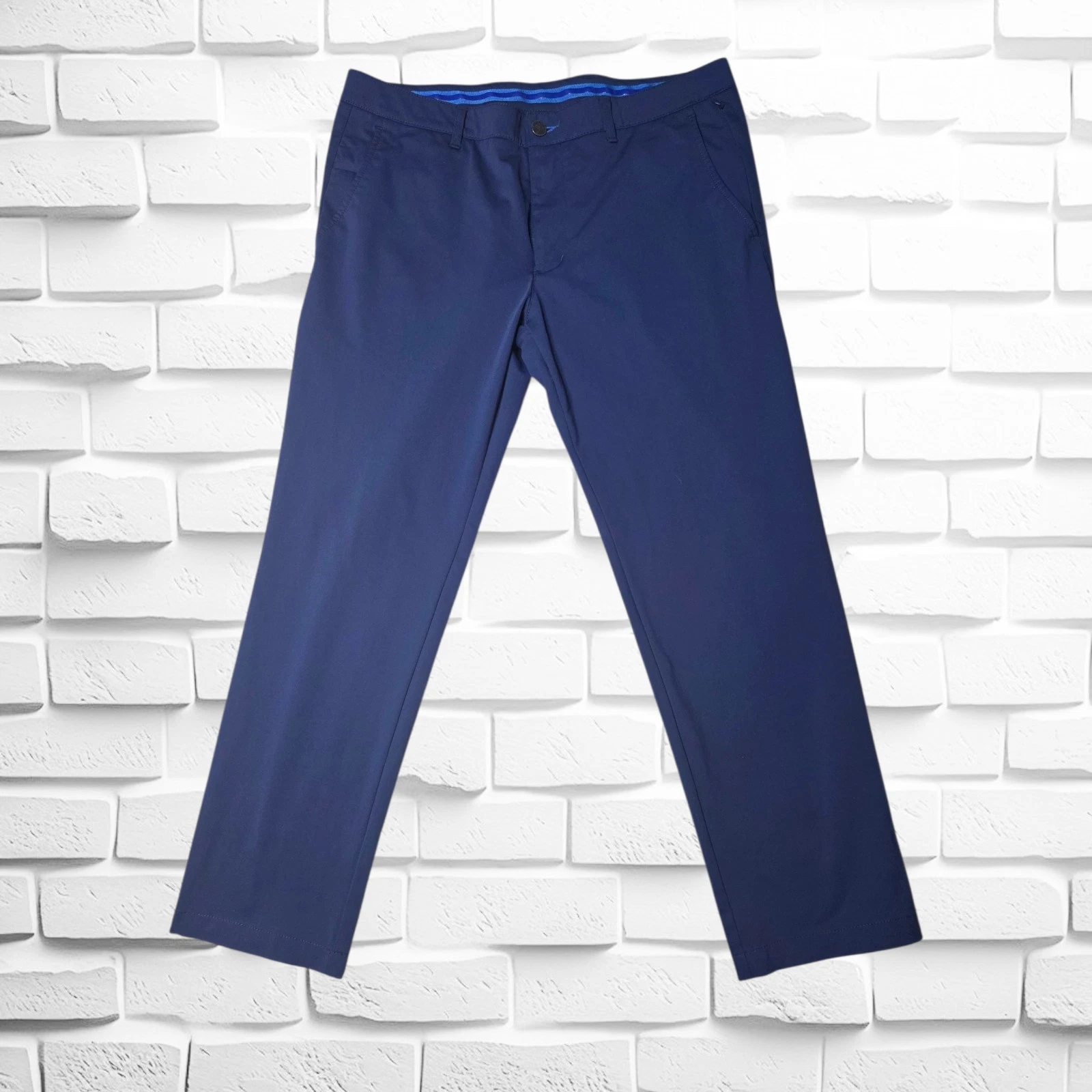 Twillory Performance Golf Pants Tailored Fit *Mens 34x28 Navy Blue EUC