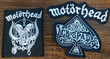 2 MOTORHEAD ORIGINAL CONCERT EMBROIDERED PATCHES LOT OF 2 MINT.