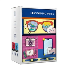 100pcs Lens Cleaning Wipes Anti-Fog Wipes Goggles Eyeglasses Cleaning Paper 