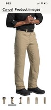 Red Kap Men's Double Knee No Scratch Tradesmen Work Pants - GRAY W38 x L37U
