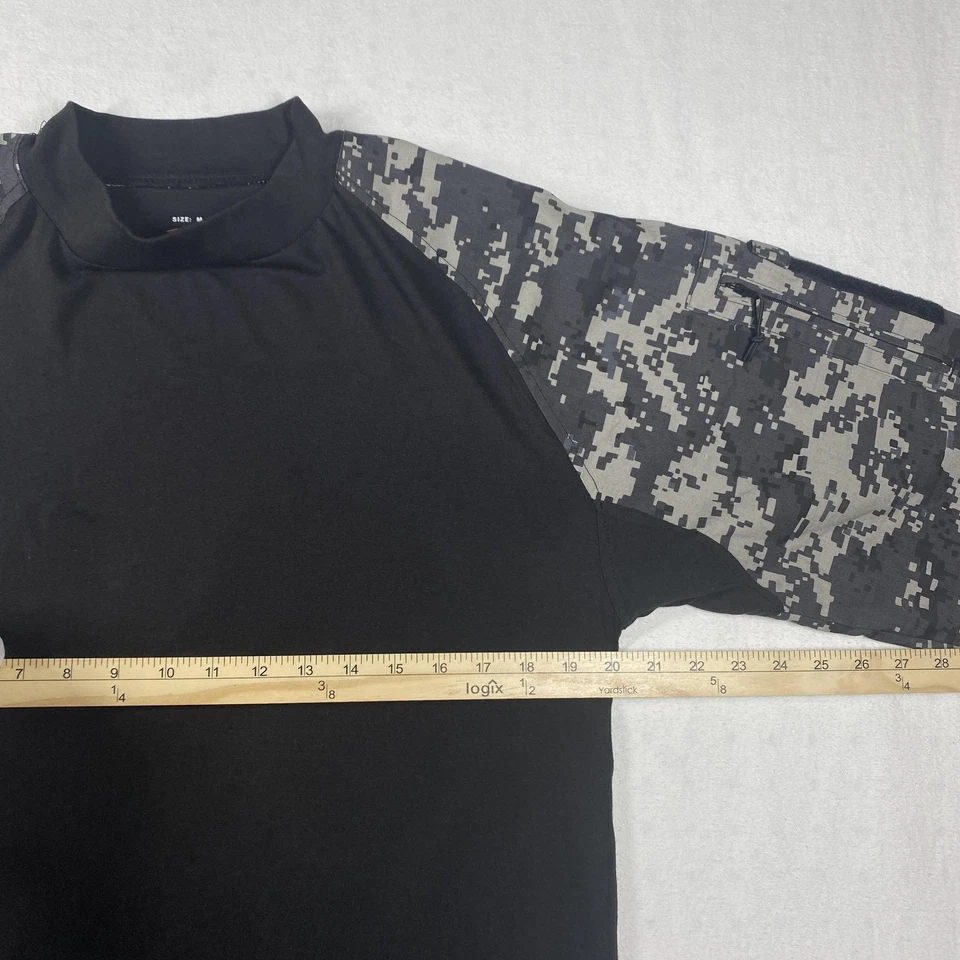 Camisa de Combate Rothco Ejército Para Hombres Mediana Negra Urbana Digital Camuflada Táctica Militar Foto 3 de 4