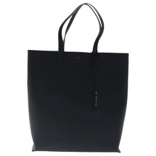 Borsa Tote Shopper In Pelle Nera Saint Laurent Autentica