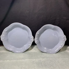 Grestel  Ceramic Pie Plates   Fruit Trim Glazed Made In Portugal 9.75”D