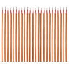 24Pack 0.5mm Gel Pen Refills for Coloring, Medium Point Pens Refills, Orange