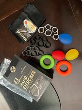 Roygra Grip Strength Trainer (8 Pack), Forearm Strengthener, Stress Balls