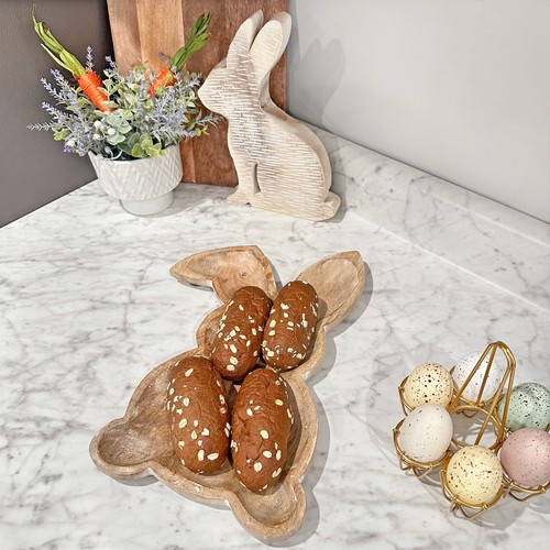 Bunny Serving Trays 2pc Set, Rabbit-Shaped Wooden Charcuterie Platters - Picture 5 of 10