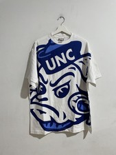 VINTAGE UNC TAR HEELS ALL OVER PRINT DEADSTOCK FOOTLOCKER TEE SIZE XL NEW