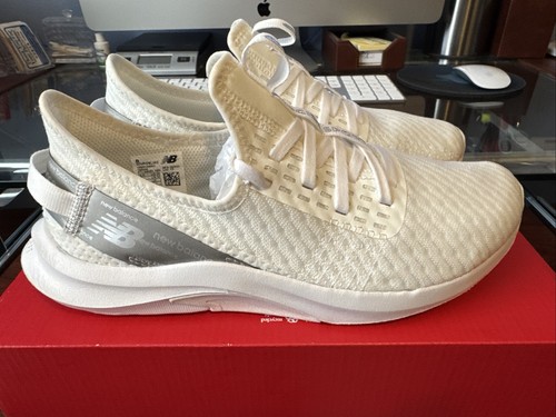 New Balance Women's Dynasoft Nergize Sport V2 White Running Shoes (WNRGSLW2) - Picture 5 of 21