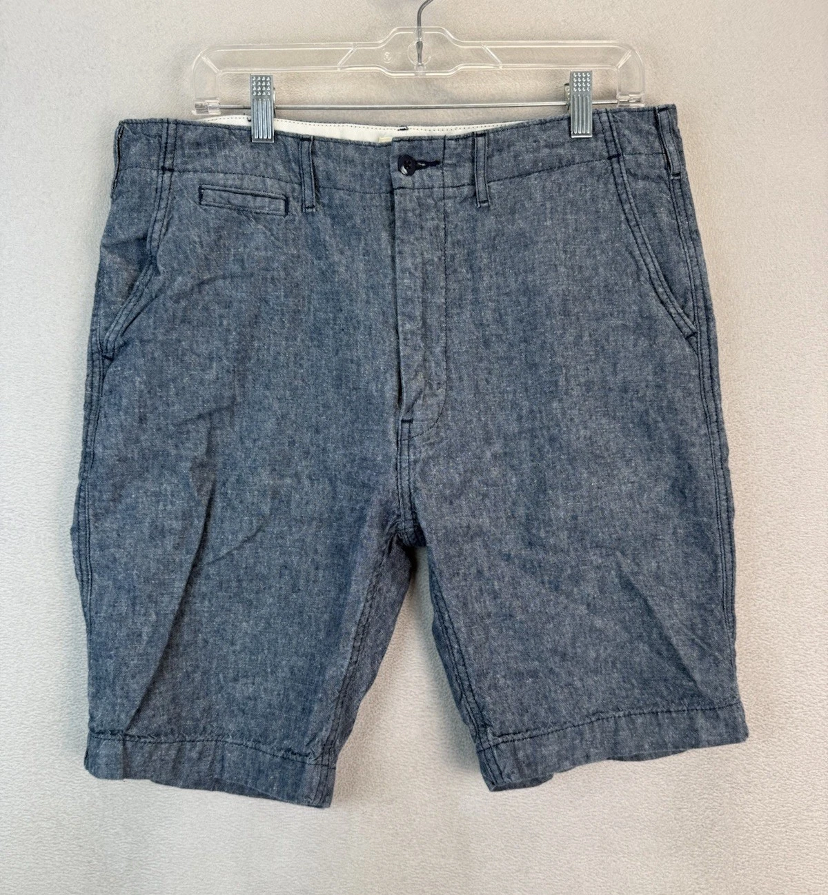 Levi Strauss & Co Men’s Size 34 Gray Linen Blend Workwear Summer Chino Shorts