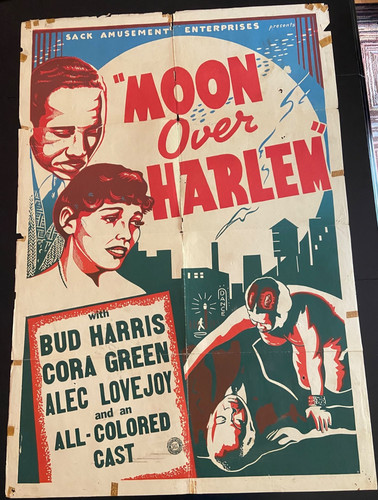 1939 Moon over Harlem original vintage movie poster app. 28" x 41"