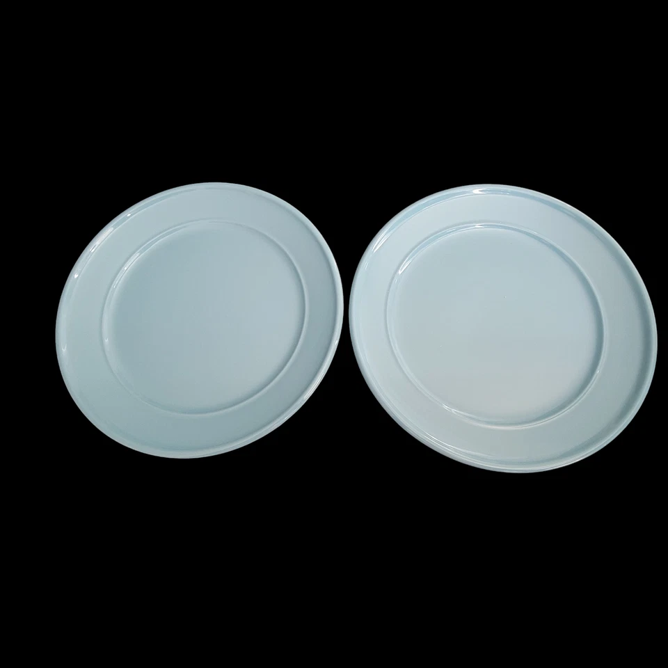 Amelia Topaz Teal Blue Dinner Plates MainStays Stoneware Set of 2 - Image 2 of 4