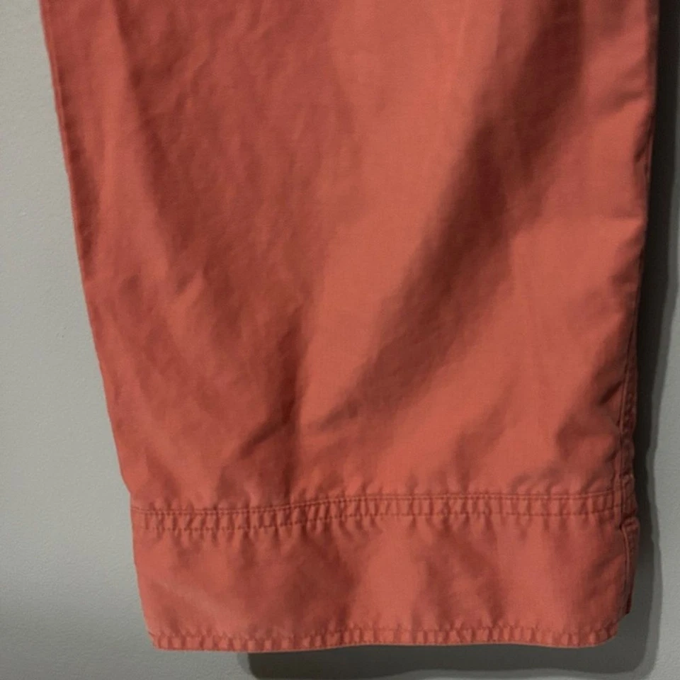 Horny Toad pants Women's size 6 Coral salmon Chinos cropped - Image 4 of 4