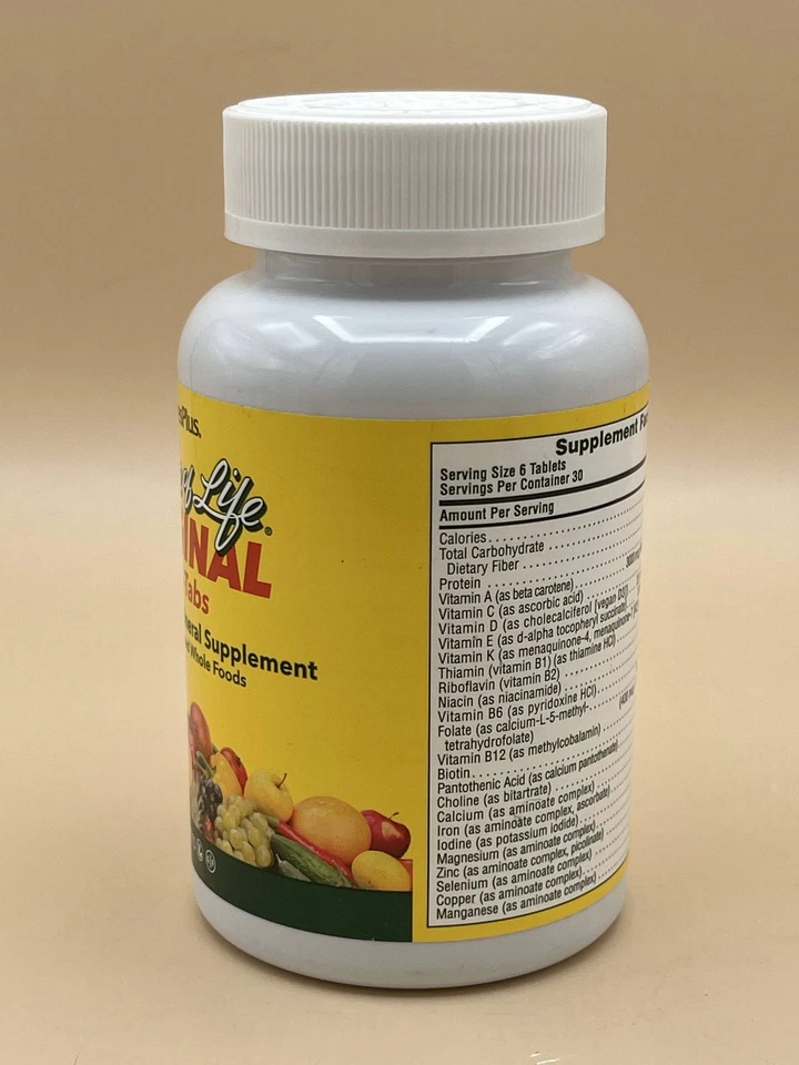 NaturesPlus Source Of Life Original 180 MINI Tabs Multivitamínico Sellado EXP: 2027 Foto 2 de 4