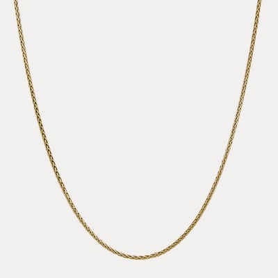 3mm Wheat Chain Necklace - Real Solid 925 Sterling Silver Or 14k Gold Vermeil
