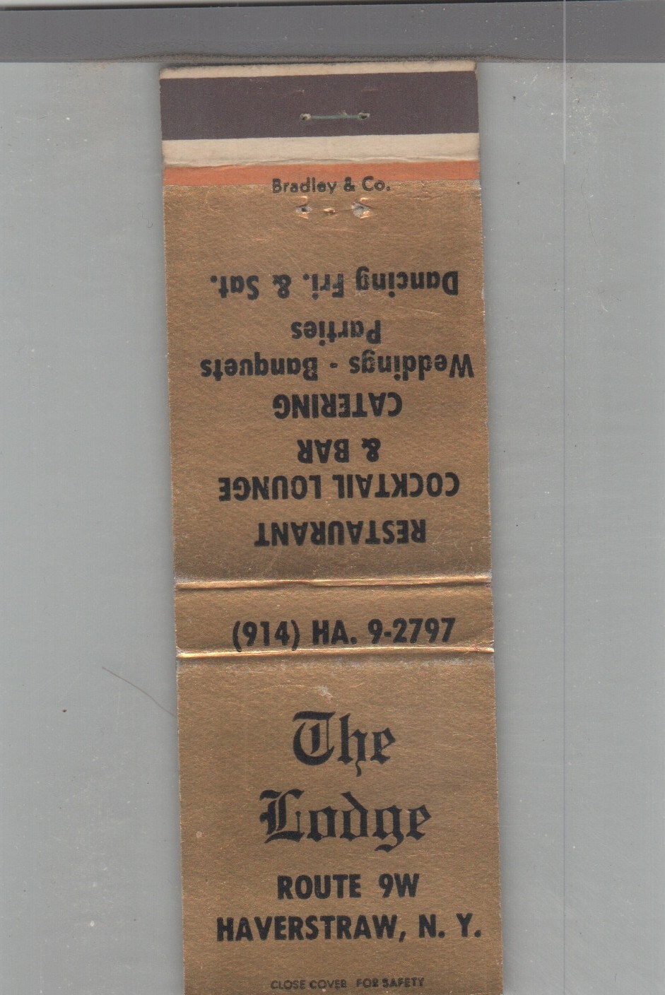 Matchbook Cover The Lodge Haverstraw, NY eBay