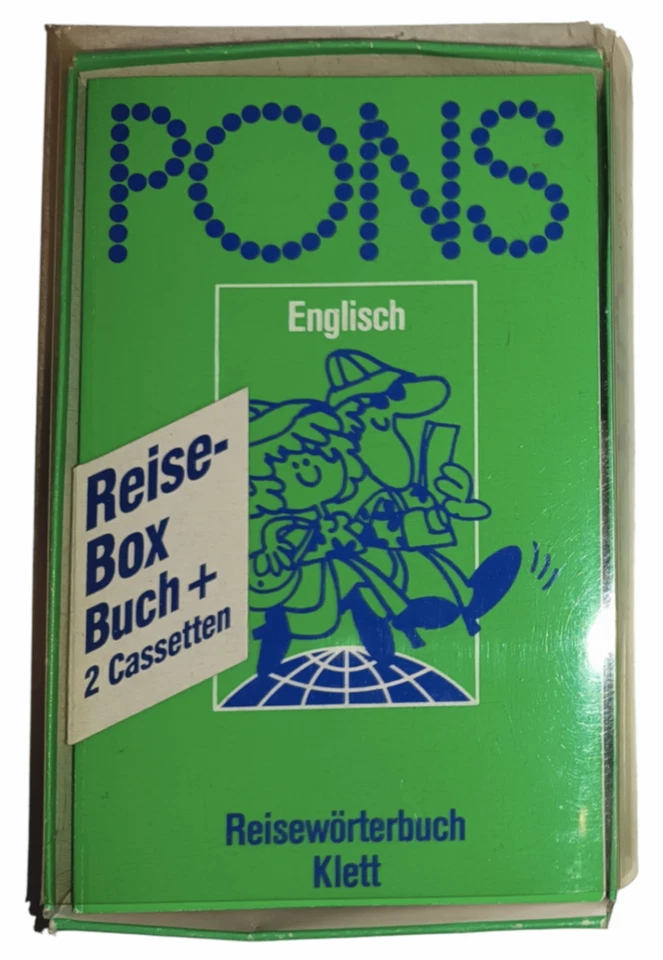PONS Reise-Box Englisch. Buch + 2 Cassetten | Klett, 1990 - Bild 1 von 4