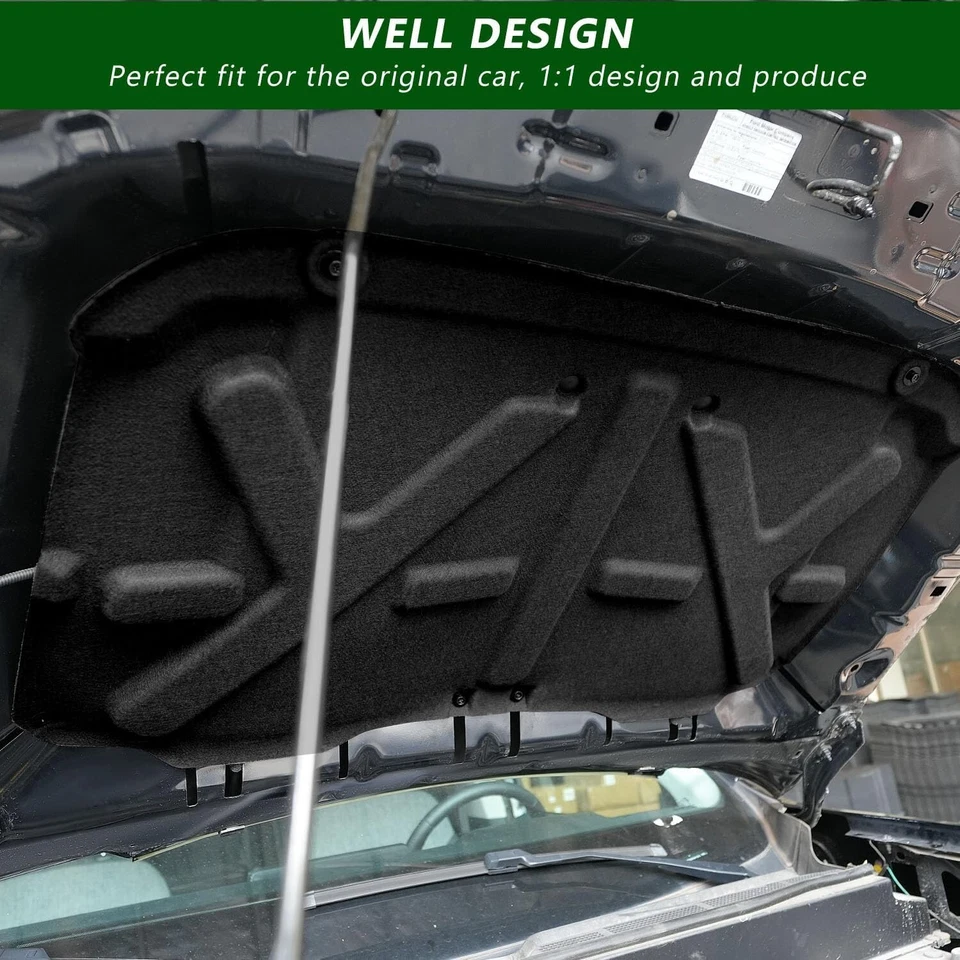 For 2022-2024 Ford Maverick Hood Insulation Pad Hood Heat Liner Sound Deadening - Изображение 4 из 4