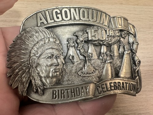Vintage 1984 Algonquin Ill. 150 Birthday Celebration Buckle - Picture 12 of 13