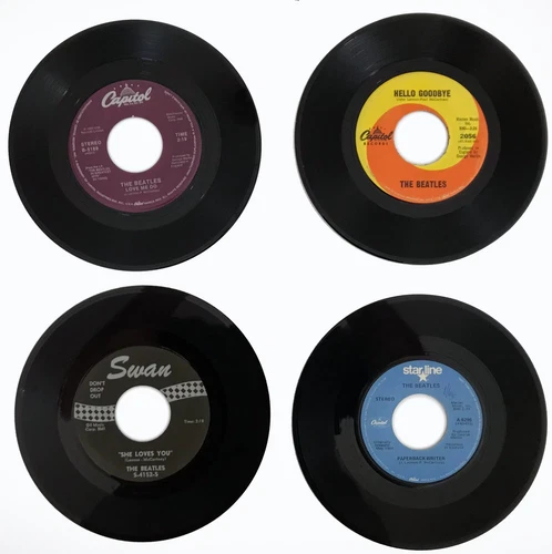 BEATLES 13 LOT 45rpm singles CAPITOL SWAN ATCO APPLE VINYL RECORDS LENNON STARR