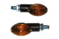 Blinker Cateye, Schwarz, Kurz, Glas GetöNt, E-GeprüFt, Paar