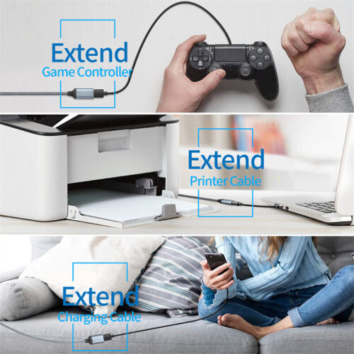 USB 3.0 Extension Cable 60W Type A Male to Female Cord Data Transfer Adapter 5m - Picture 8 of 13