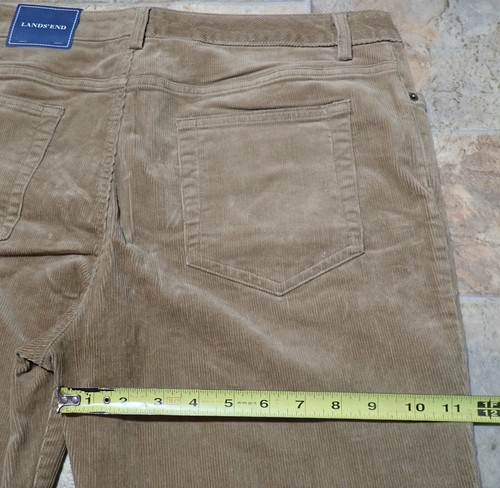 Lot of 2 NWT Lands End Cotton Pants, Women Sz 14x31, Flared Leg, Cord, Chino - Picture 9 of 17