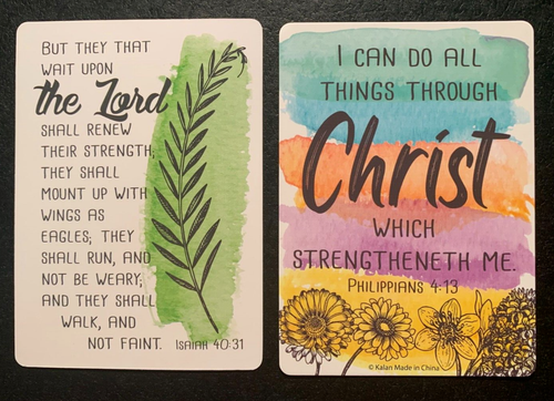 Scripture Card ISAIAH 40:31 Bible Scripture POCKET CARD
