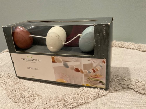 Threshold Easter Speckled Egg Garland Indoor Decor 6 ft L Pastel - Picture 2 of 7