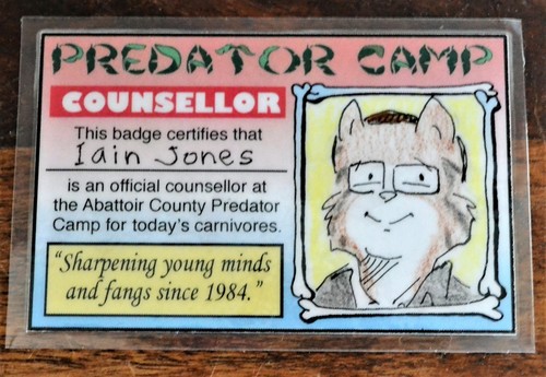 Bill Holbrook On the Fastrack Signed Print w/ Predator Camp Counsellor Card - Picture 3 of 3