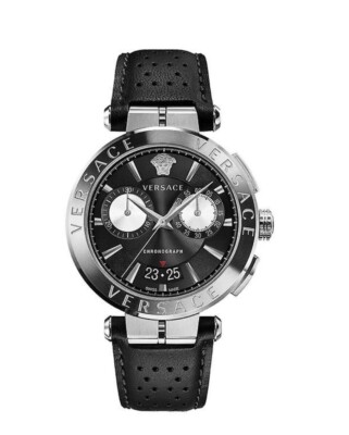 Versace Watch Mens Chronograph VE1D00719 AION Swiss Made Wristwatch New