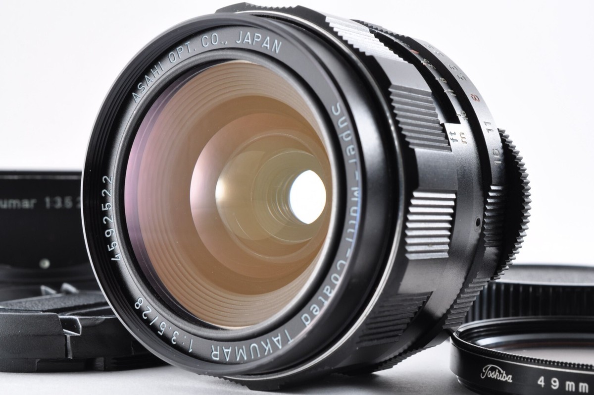 PENTAX Super Multi Coated TAKUMAR 28mm F3.5 w/Hood Wide PENTAX Super Multi Coated TAKUMAR 28mm F3.5 w/Hood Wide