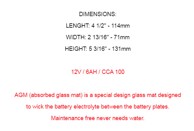 Caltric AGM Battery for Kawasaki KLX140 KLX140L KLX140G 2008 2009 2010-2026