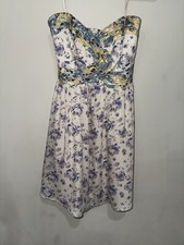 Kimchi Blue Fairy Dress Strapless Floral Sz S