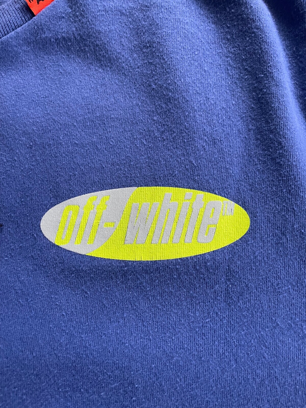 Offwhite Diagonal Split Tee - image 4