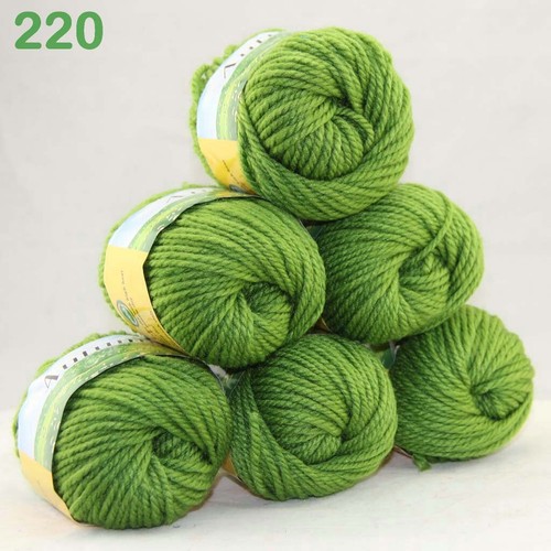 Sale Soft 6Ballsx50g Quick Hand Knitting Wool Silk Yarn Sweater Shawl Scarf 20